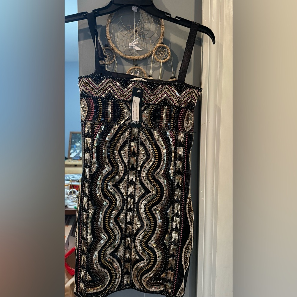 NWT nasty gal sequin mini dress size small